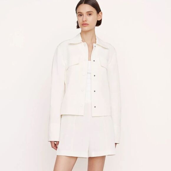 Vince Textured Shirt Jacket Style Large NWT $495 - Picture 1 of 6